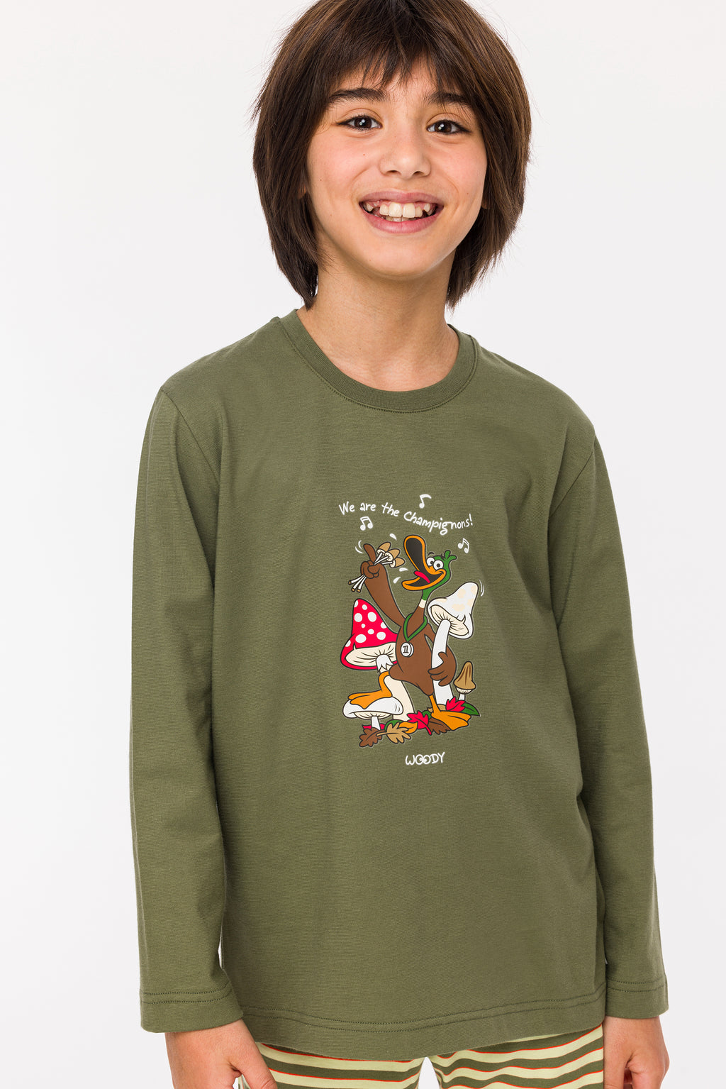 Pyjama's groen Woody
