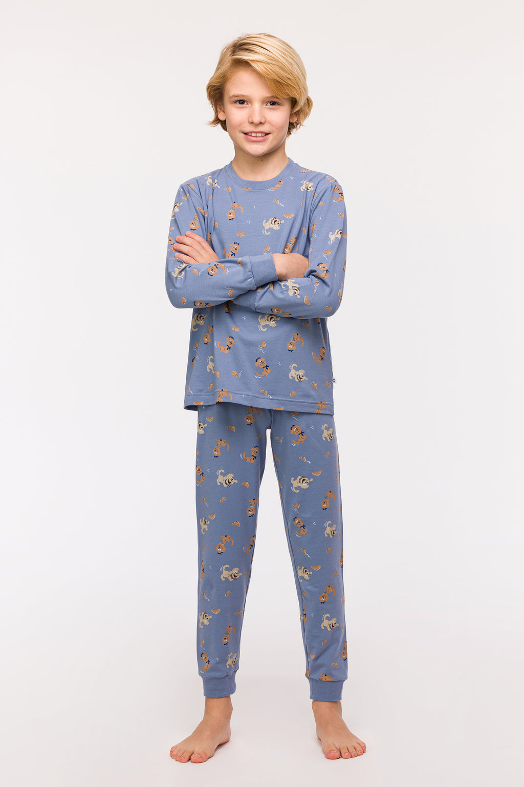 Pyjama's blauw Woody