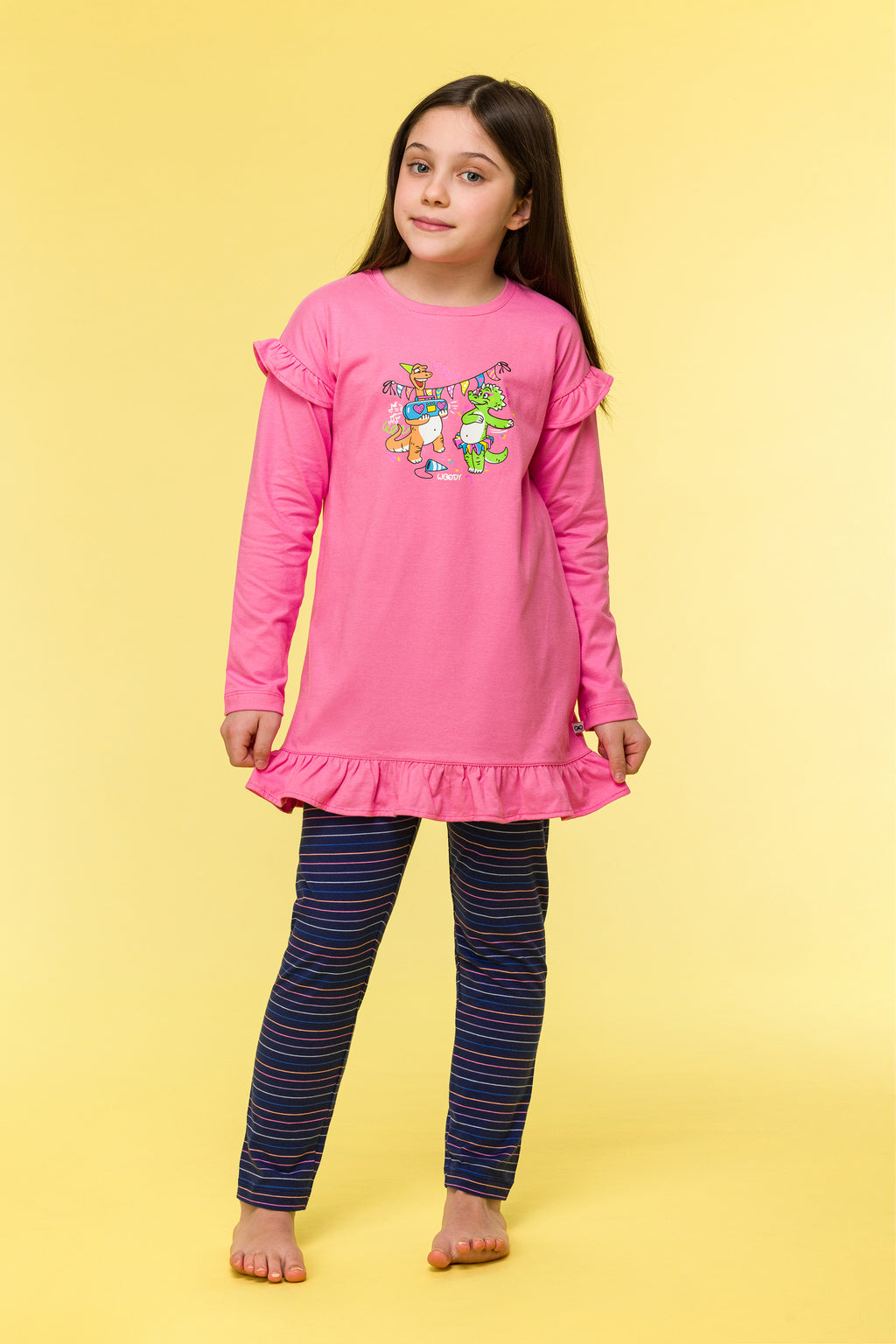 Pyjama's roze Woody