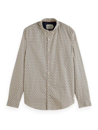 Hemden lange mouw beige Scotch & Soda