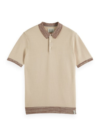 Polo's korte mouw beige Scotch & Soda