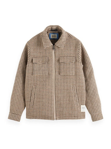 Hemden lange mouw bruin Scotch & Soda