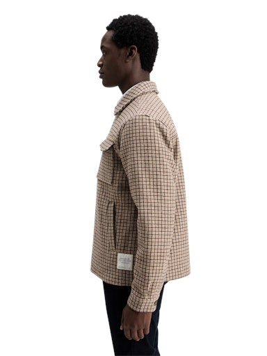 Hemden lange mouw bruin Scotch & Soda