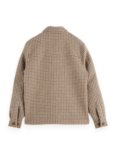 Hemden lange mouw bruin Scotch & Soda