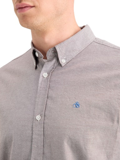Hemden lange mouw bruin Scotch & Soda