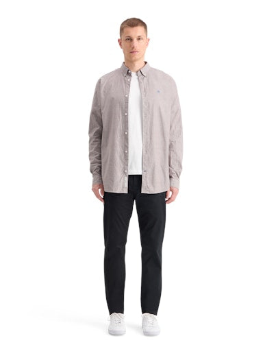 Hemden lange mouw bruin Scotch & Soda