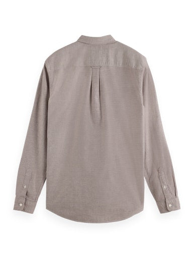 Hemden lange mouw bruin Scotch & Soda