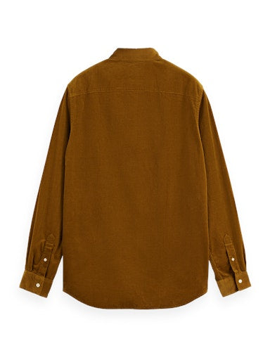 Hemden lange mouw bruin Scotch & Soda