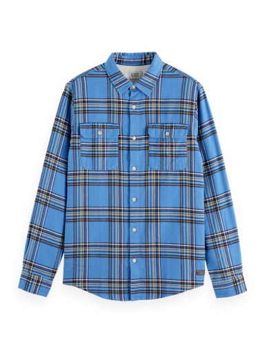 Hemden lange mouw blauw Scotch & Soda