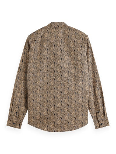 Hemden lange mouw bruin Scotch & Soda