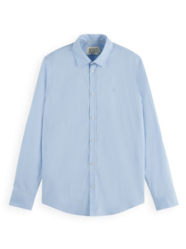 Hemden lange mouw blauw Scotch & Soda
