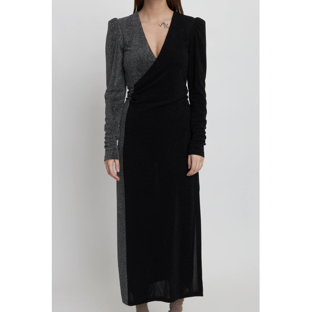 Jurken lange mouw grijs STELLA NOVA