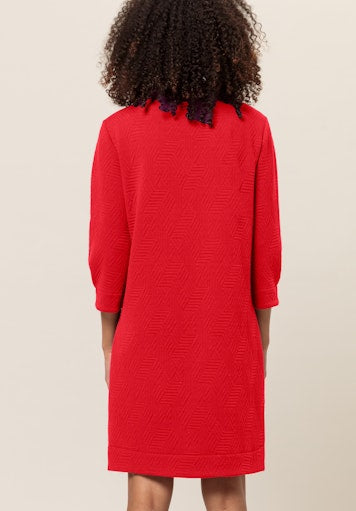 Jurken lange mouw rood Bianca