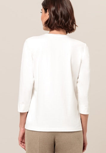 T-shirts lange mouw beige Bianca