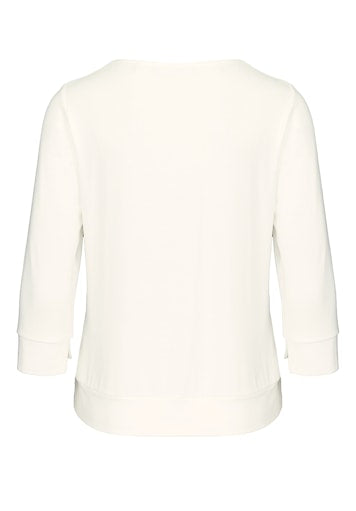 T-shirts lange mouw beige Bianca