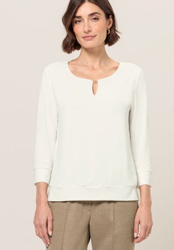 T-shirts lange mouw beige Bianca