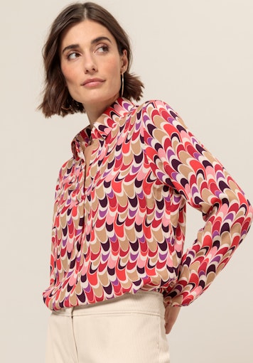 Blouses lange mouw rood Bianca