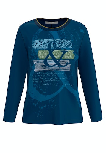 T-shirts lange mouw blauw Bianca