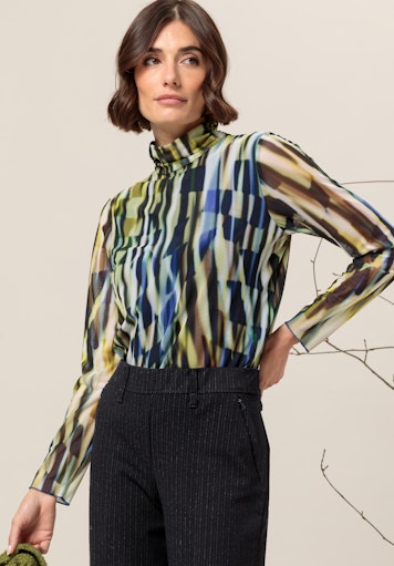 T-shirts lange mouw groen Bianca