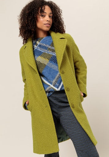 Mantels groen Bianca