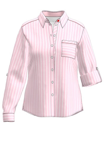 Blouses lange mouw rood Bianca