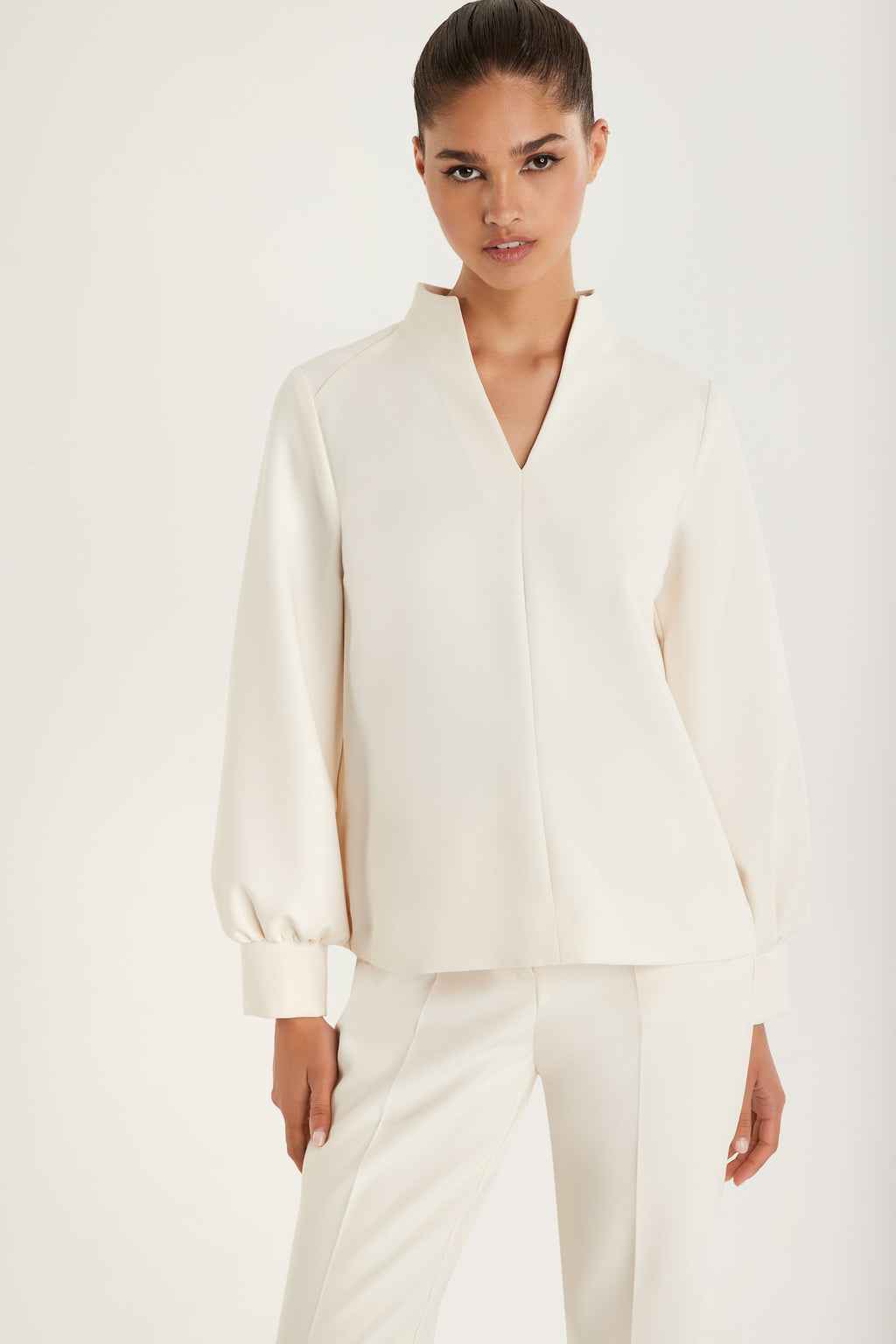 Blouses lange mouw wit Senso