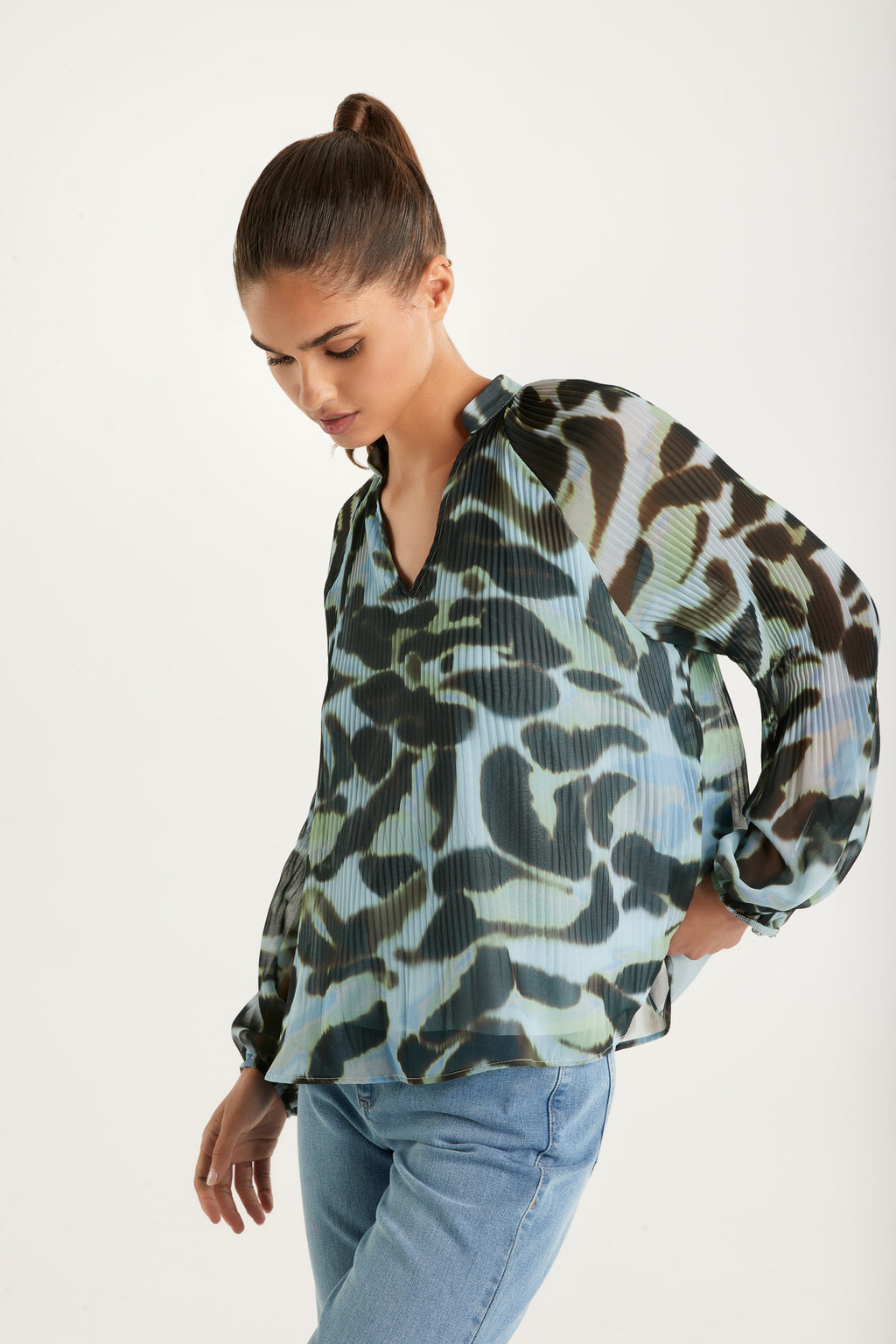 Blouses lange mouw multicolor Senso