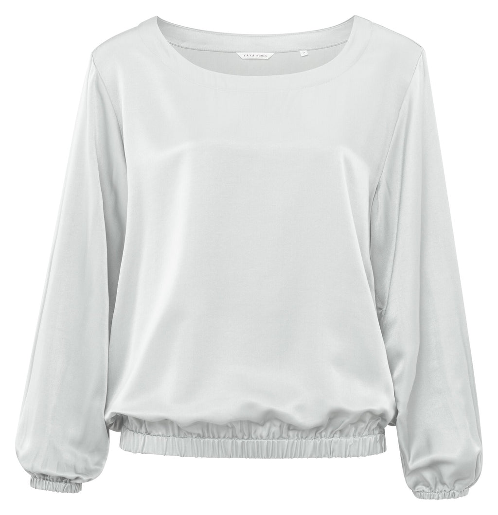 Blouses lange mouw grijs YAYA