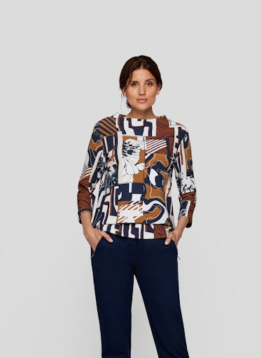 T-shirts lange mouw blauw Rabe