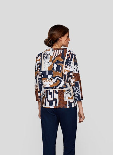 T-shirts lange mouw blauw Rabe