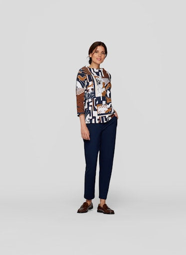 T-shirts lange mouw blauw Rabe