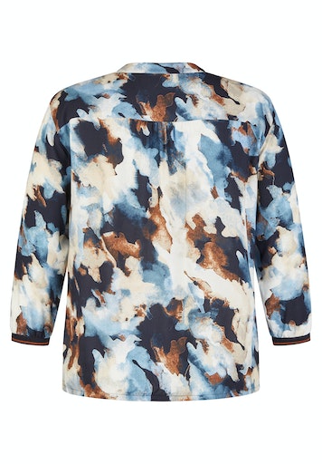 Blouses lange mouw blauw Rabe
