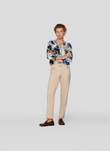 Blouses lange mouw blauw Rabe