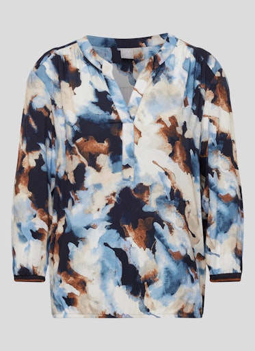 Blouses lange mouw blauw Rabe