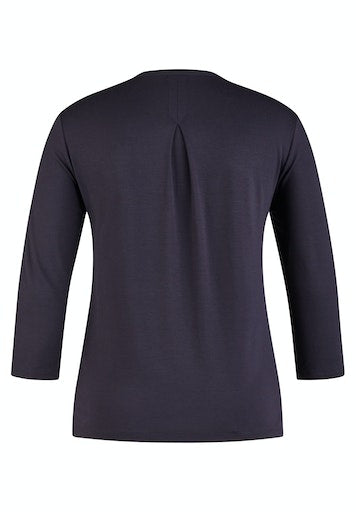 Blouses lange mouw blauw Rabe