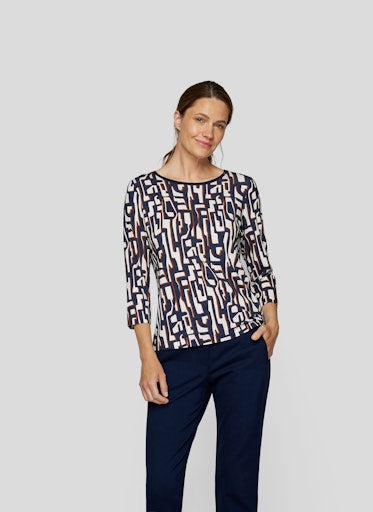 T-shirts lange mouw blauw Rabe