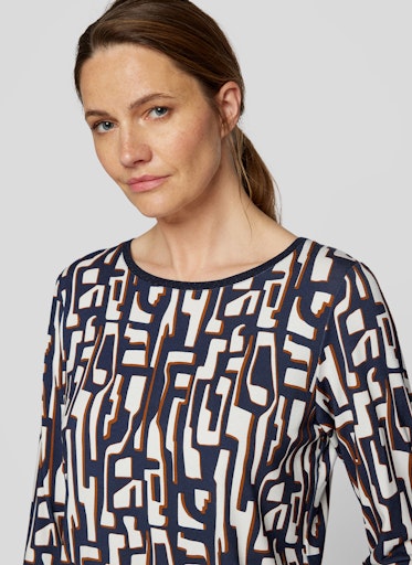 T-shirts lange mouw blauw Rabe