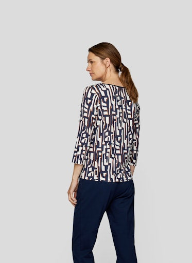 T-shirts lange mouw blauw Rabe