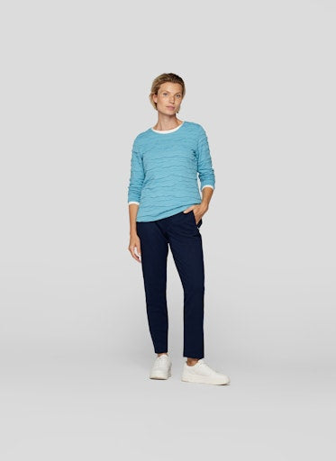 T-shirts lange mouw blauw Rabe