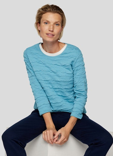 T-shirts lange mouw blauw Rabe