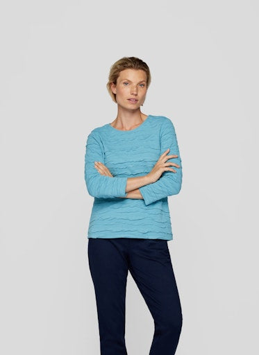T-shirts lange mouw blauw Rabe