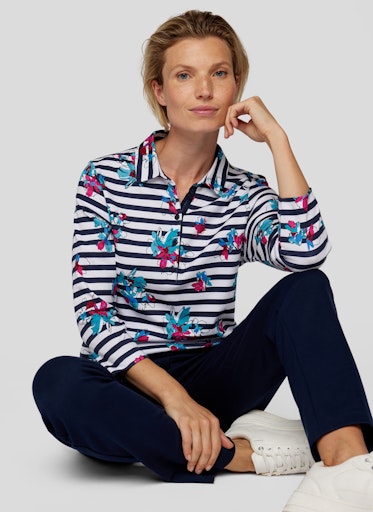 T-shirts lange mouw blauw Rabe