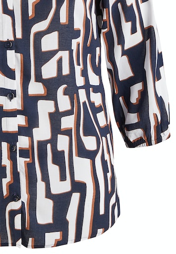 Blouses lange mouw blauw Rabe