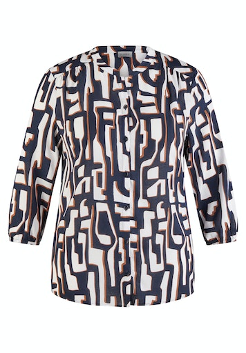 Blouses lange mouw blauw Rabe