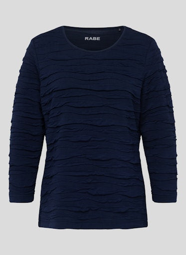 T-shirts lange mouw navy Rabe