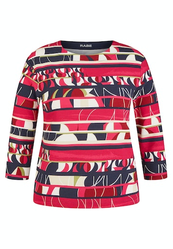 T-shirts lange mouw navy Rabe