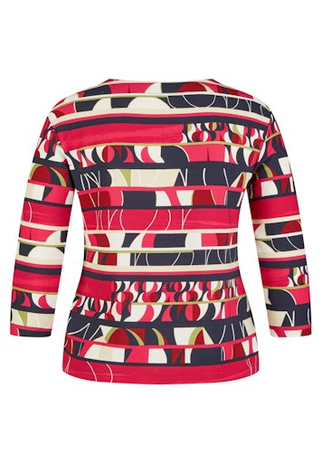 T-shirts lange mouw navy Rabe