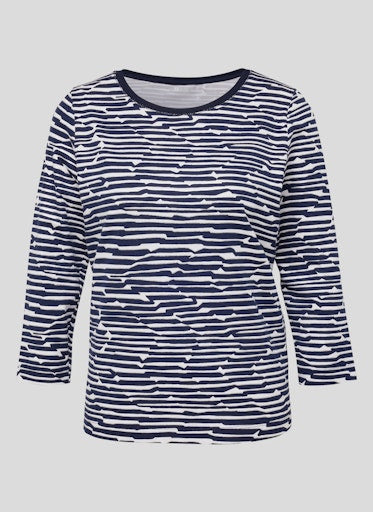 T-shirts lange mouw blauw Rabe