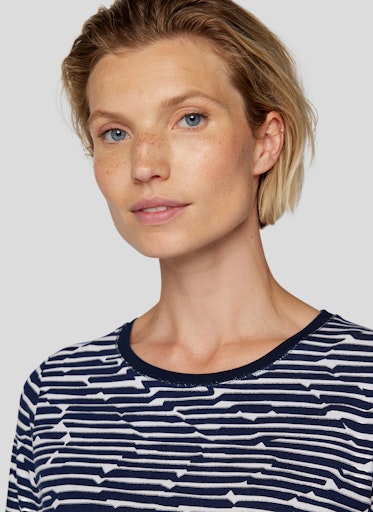 T-shirts lange mouw blauw Rabe
