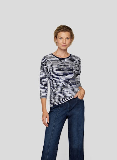 T-shirts lange mouw blauw Rabe